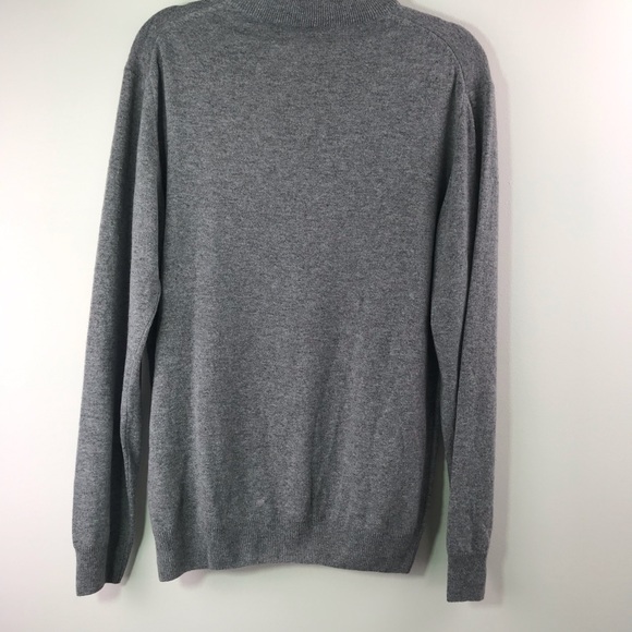 Emi Maglia Grey 1/4 Zip Pull Over Sweater 121-3 - Picture 5 of 5